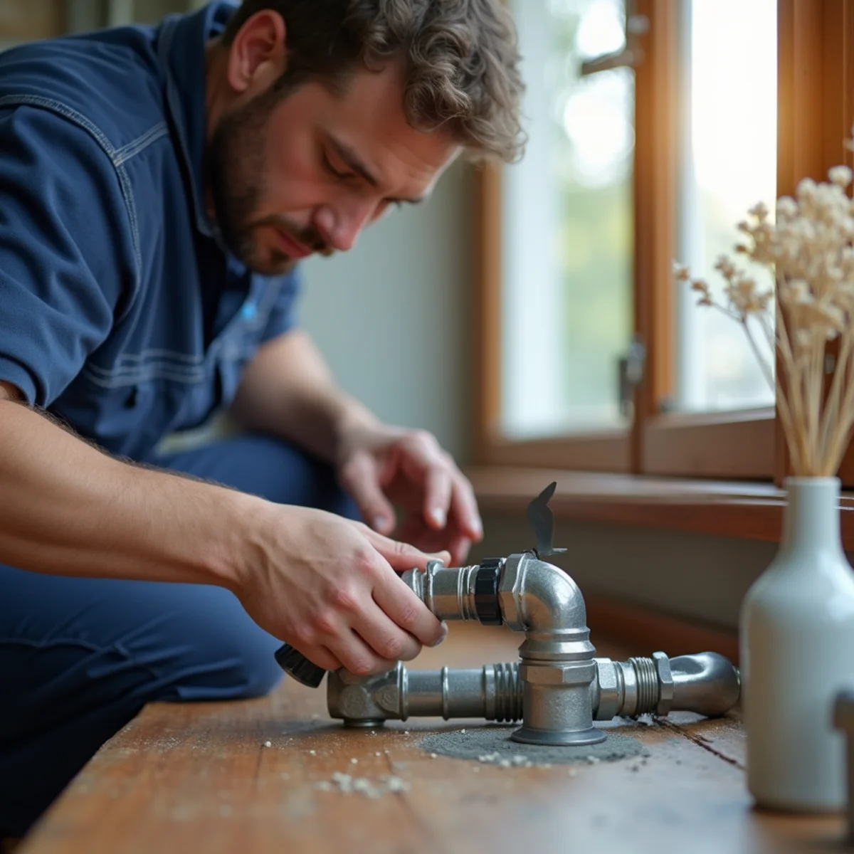 Upgrading 1/2-inch to 3/4-inch gas supply line and installing double-wall metal B-vent